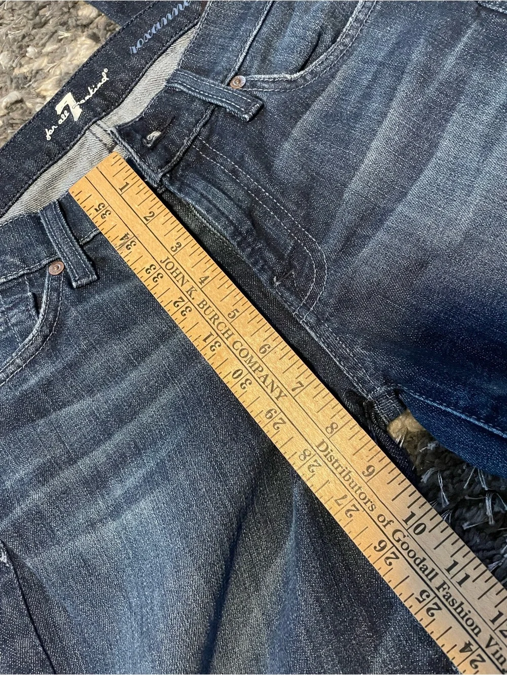 7 For All Mankind Women's Dark Indigo Skinny Jeans